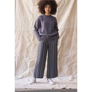 The J.Peterman Company Blue Striped Cotton Pants Size XL